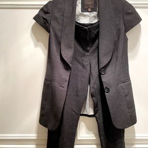 Black Tweed Matching Suit Set from The Limited